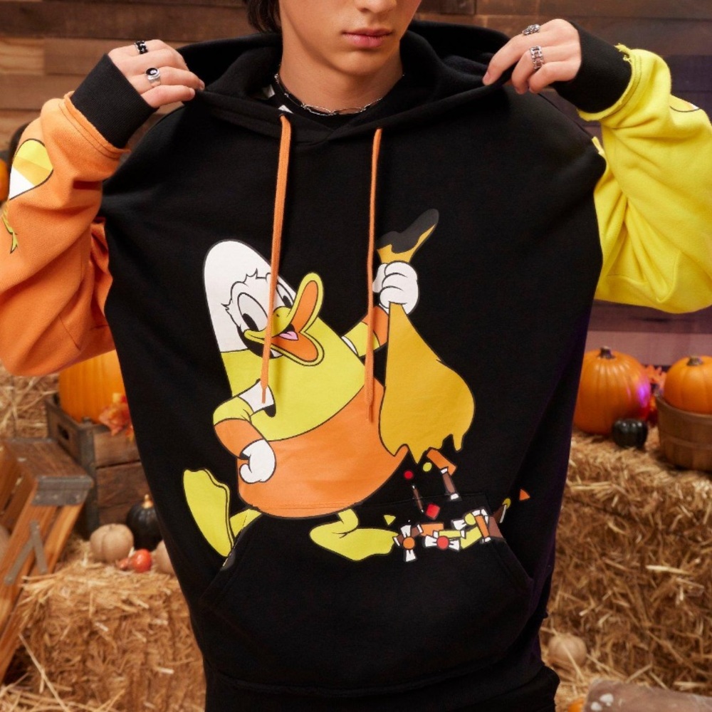 Unisex Our Universe Disney Halloween Donald Duck Color Block Hoodie Hot Topic